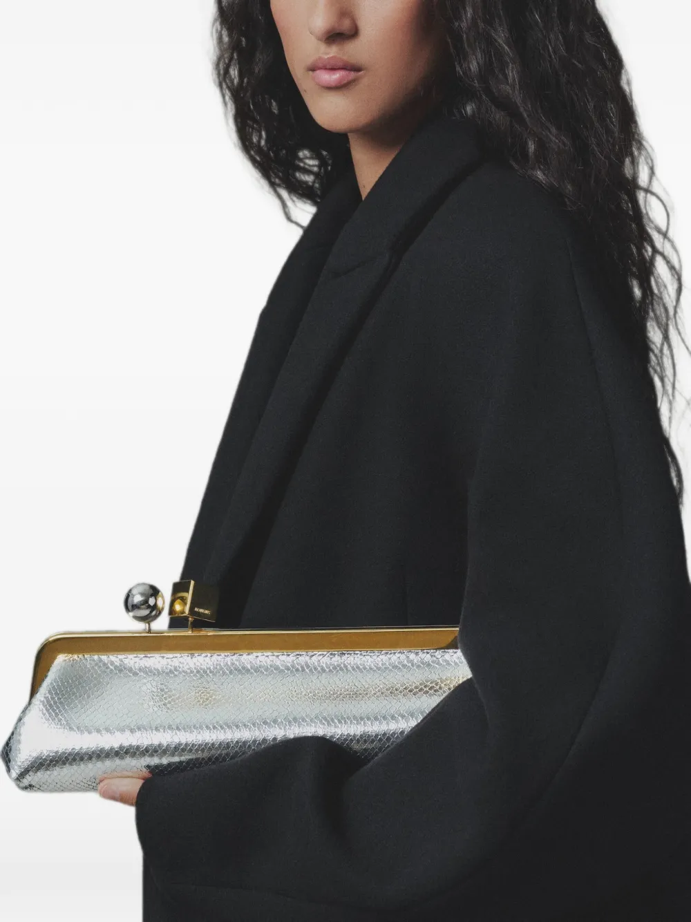 Jacquemus Salon clutch Zilver