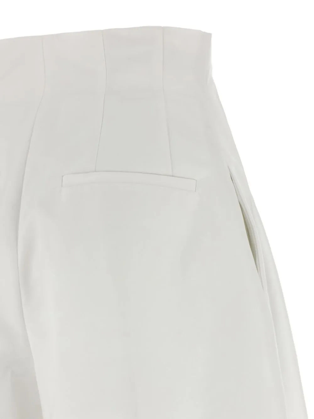 Jacquemus High waist broek Wit