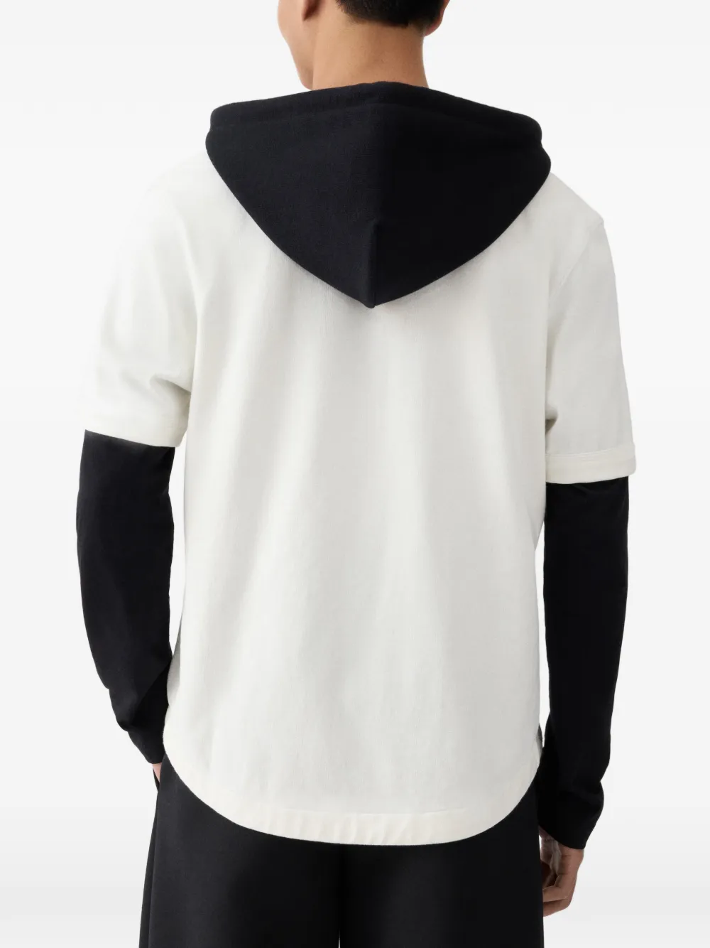 Jacquemus The Letro hoodie met gelaagde mouwen Beige