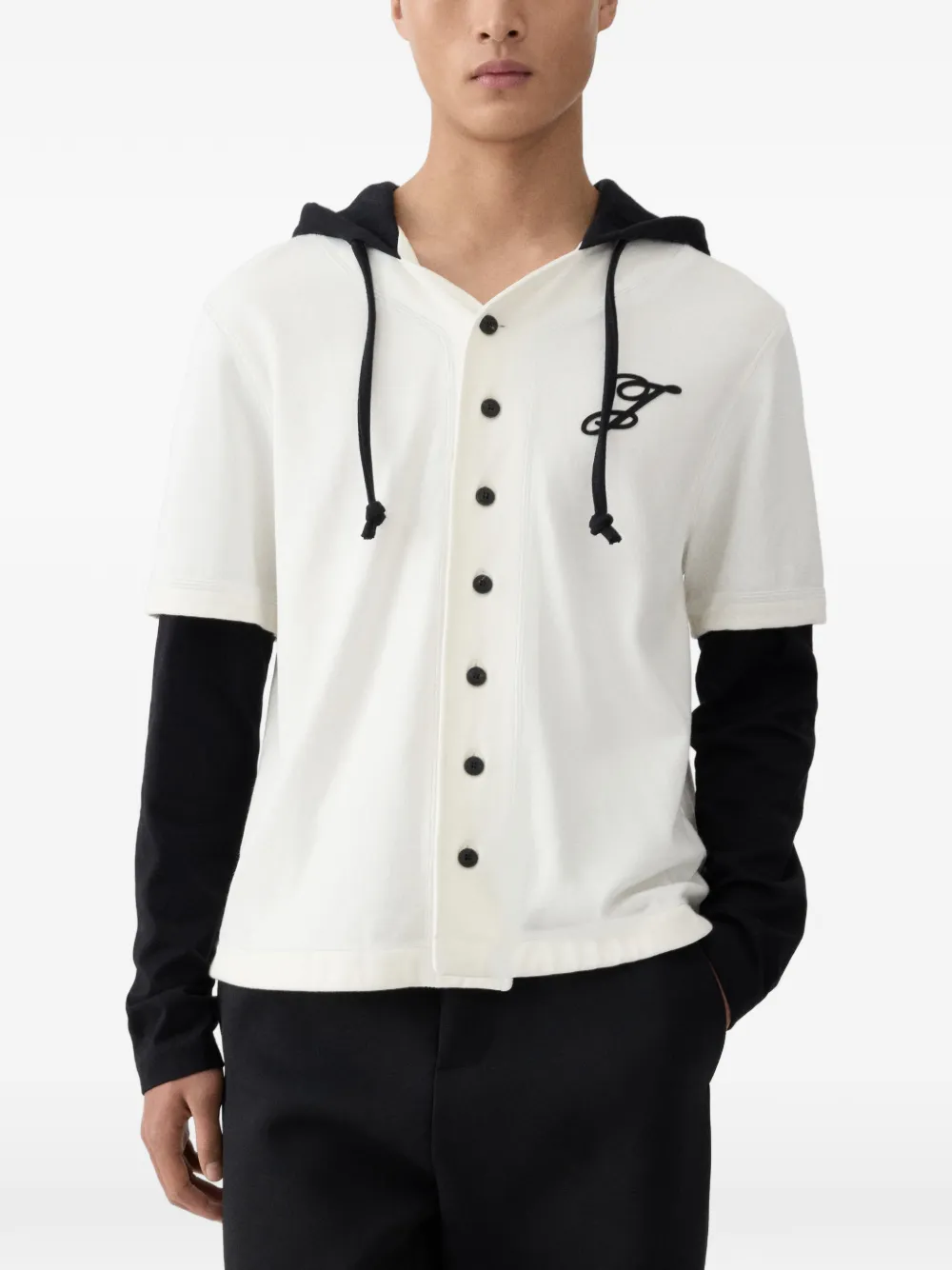 Jacquemus Letro button hooded shirt - Toni neutri
