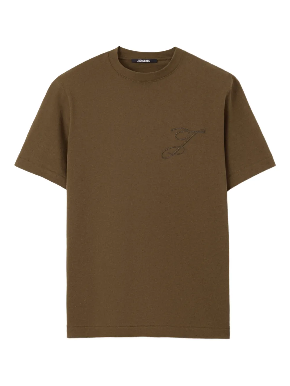 Jacquemus logo-embroidered T-shirt - Verde
