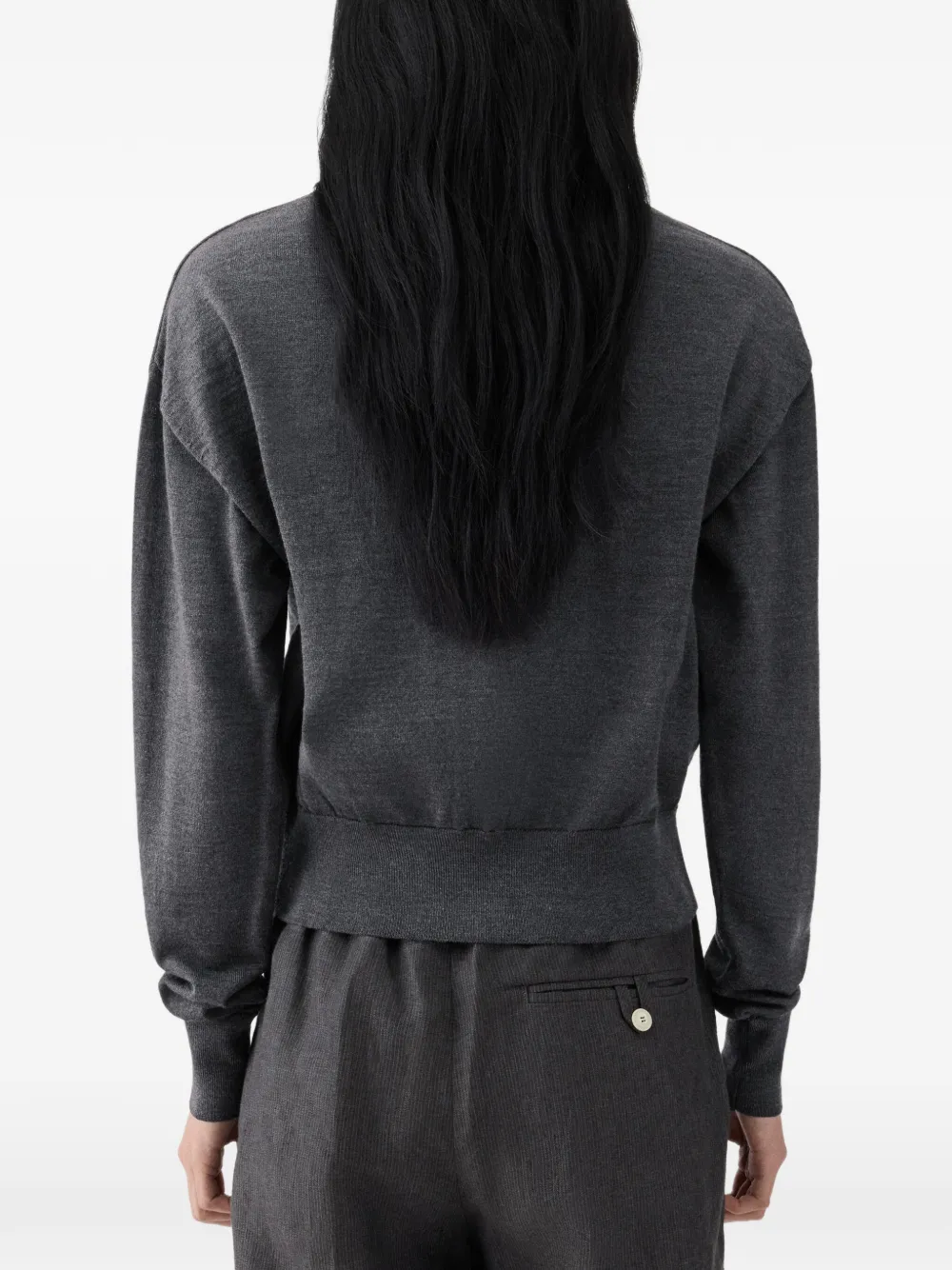 Jacquemus The J embroidered cardigan Grijs