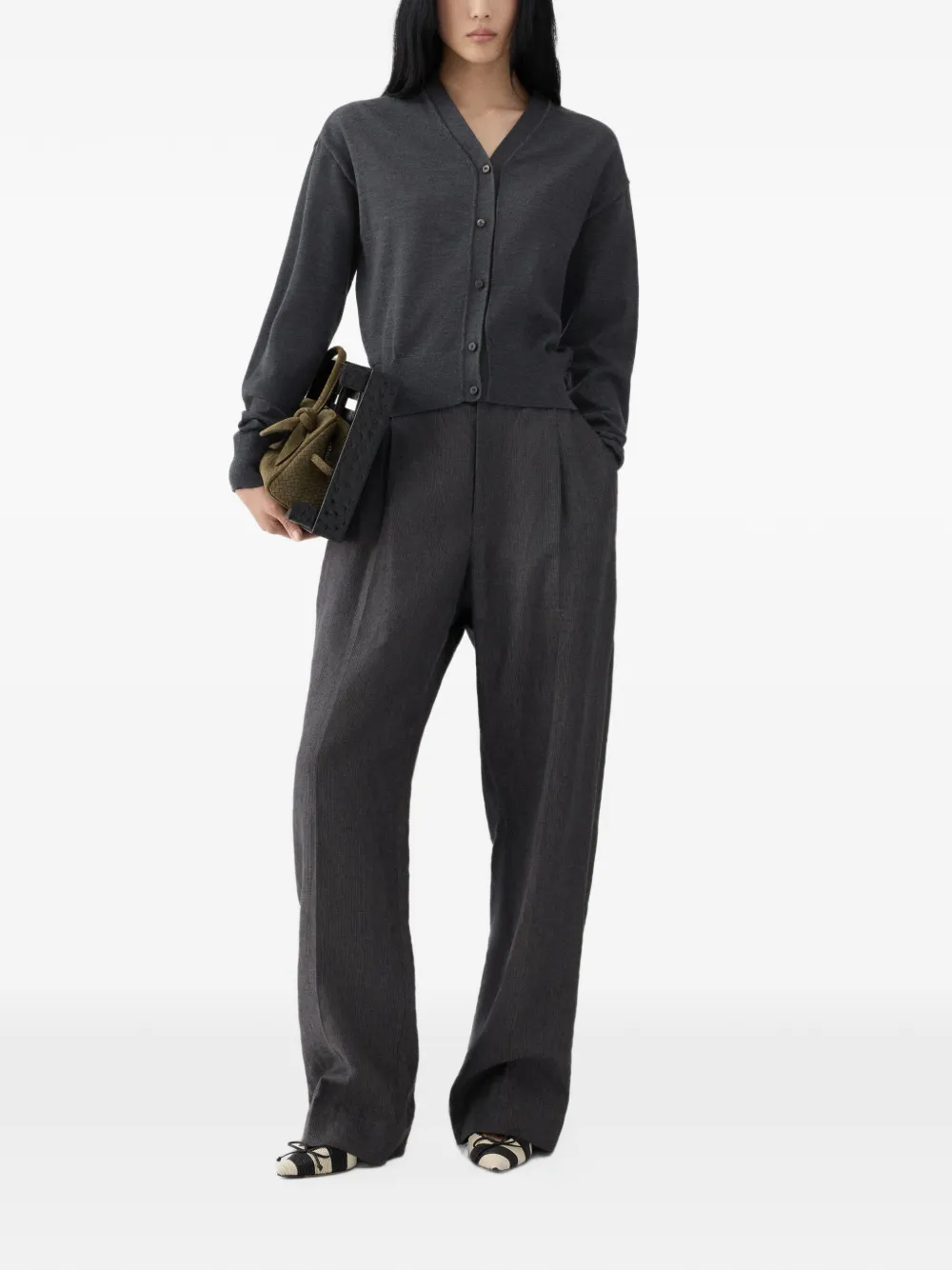Jacquemus The J embroidered cardigan Grijs