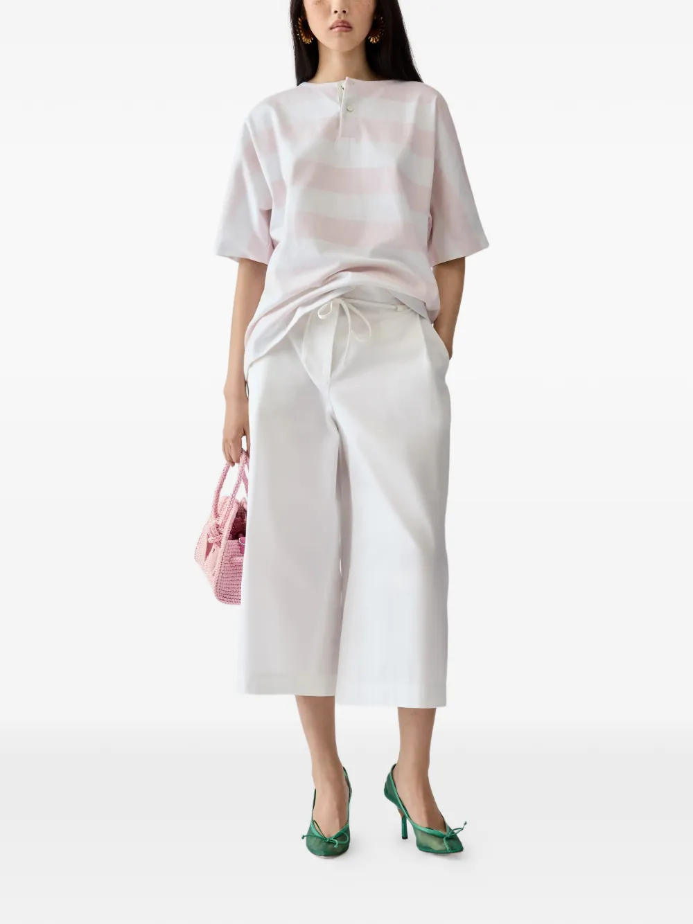 Jacquemus The Marin lichtgewicht lange shorts Wit
