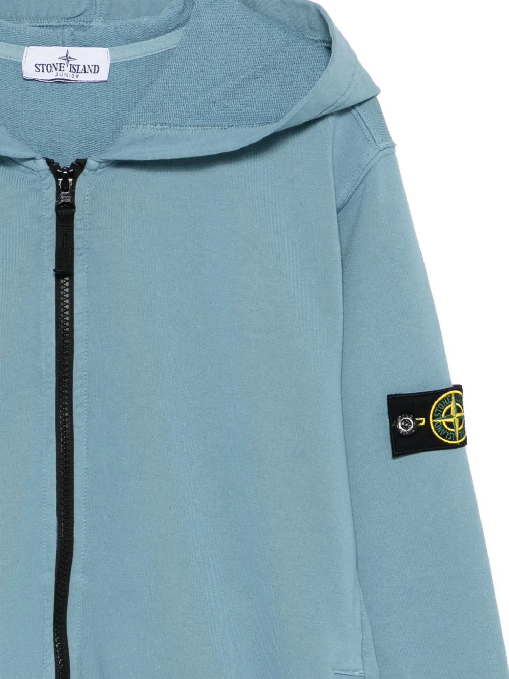 Stone Island Junior ジップ スウェットパーカー | ブルー | FARFETCH JP