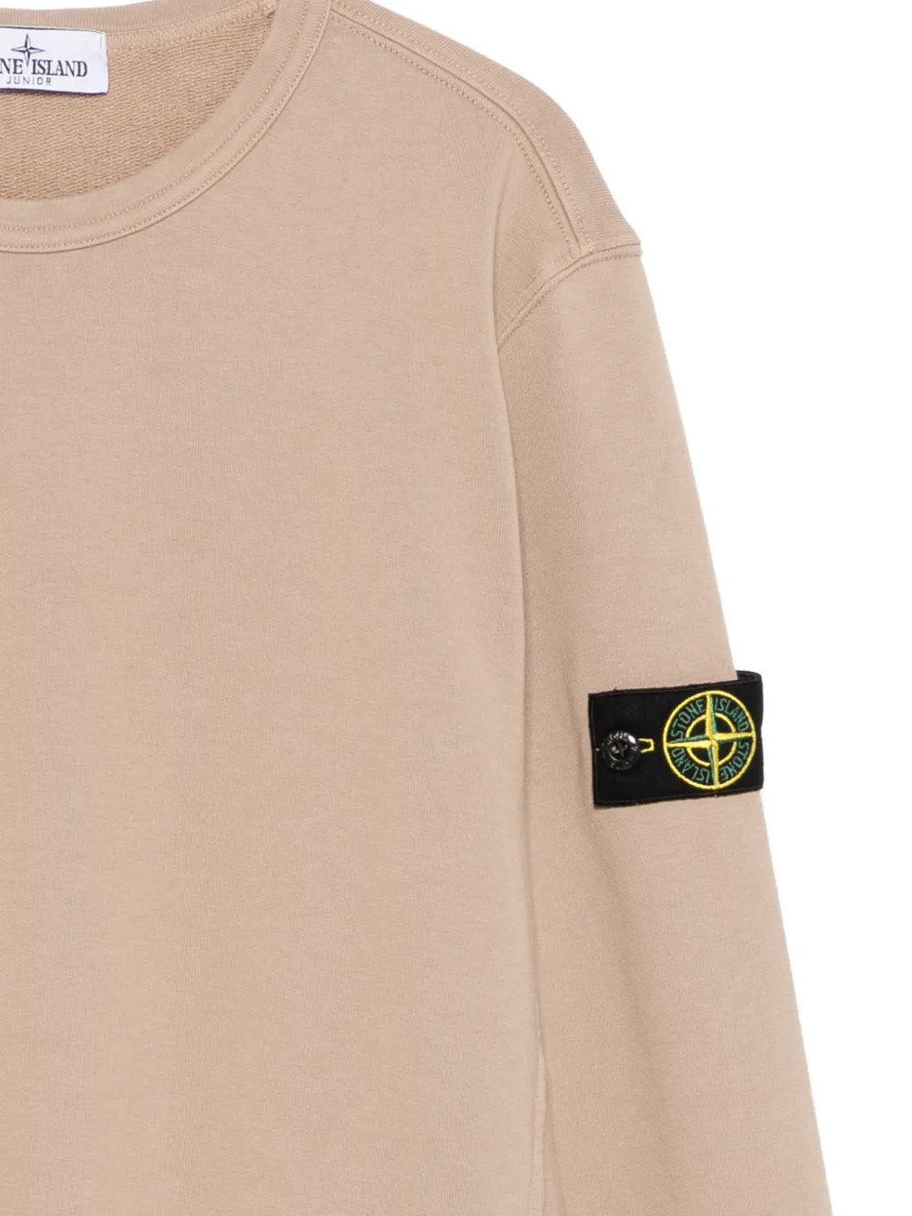  Stone Island Junior Logo-patch Sweatshirt - Neutrals 
