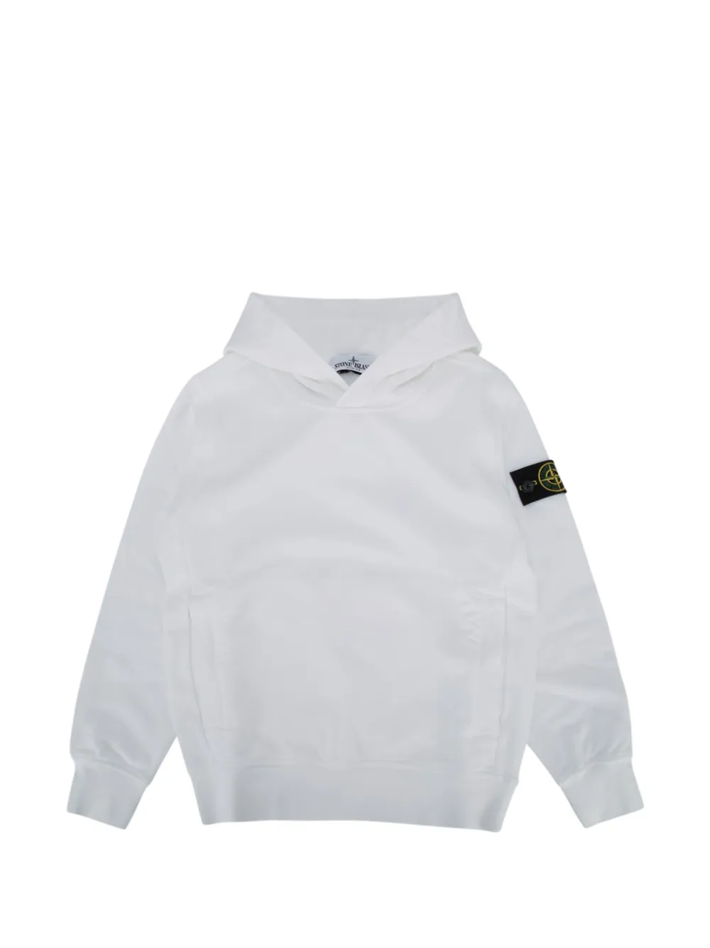 Stone Island Junior Top con cappuccio - Bianco