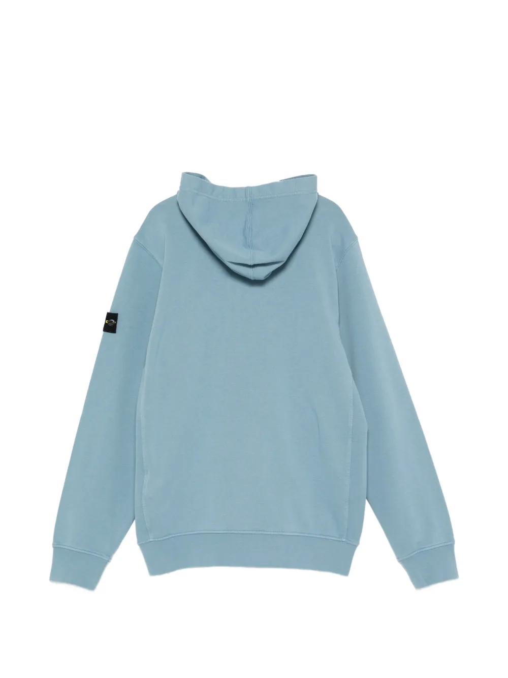 Stone Island Junior Hoodie met zak aan de voorkant Blauw