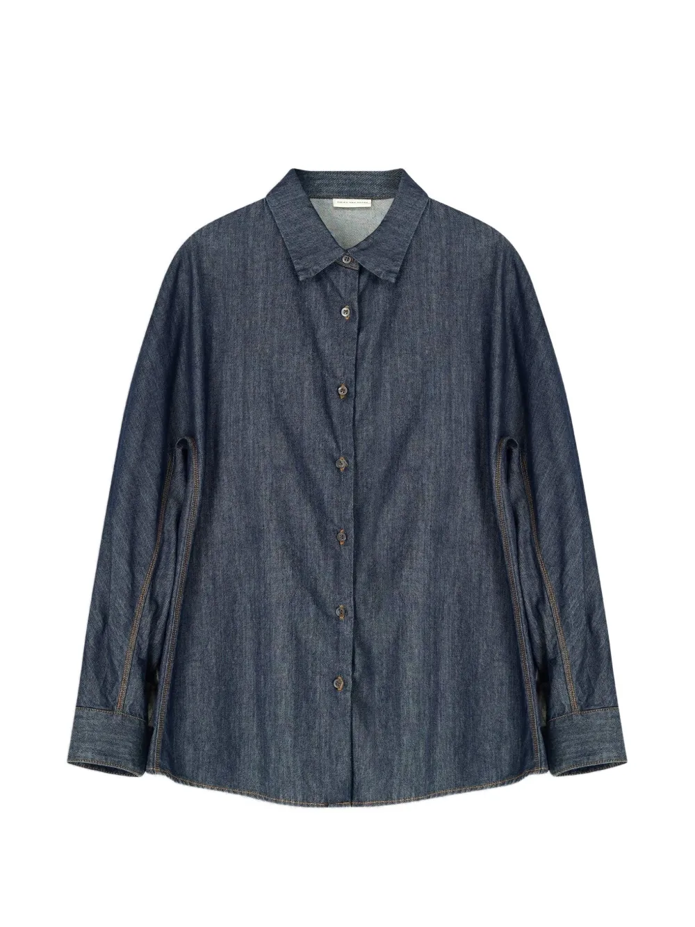 DRIES VAN NOTEN Jeanshemd im Kokon-Design - Blau
