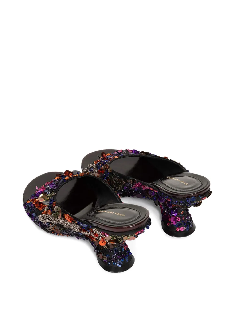 DRIES VAN NOTEN Sandalen met open neus Zwart