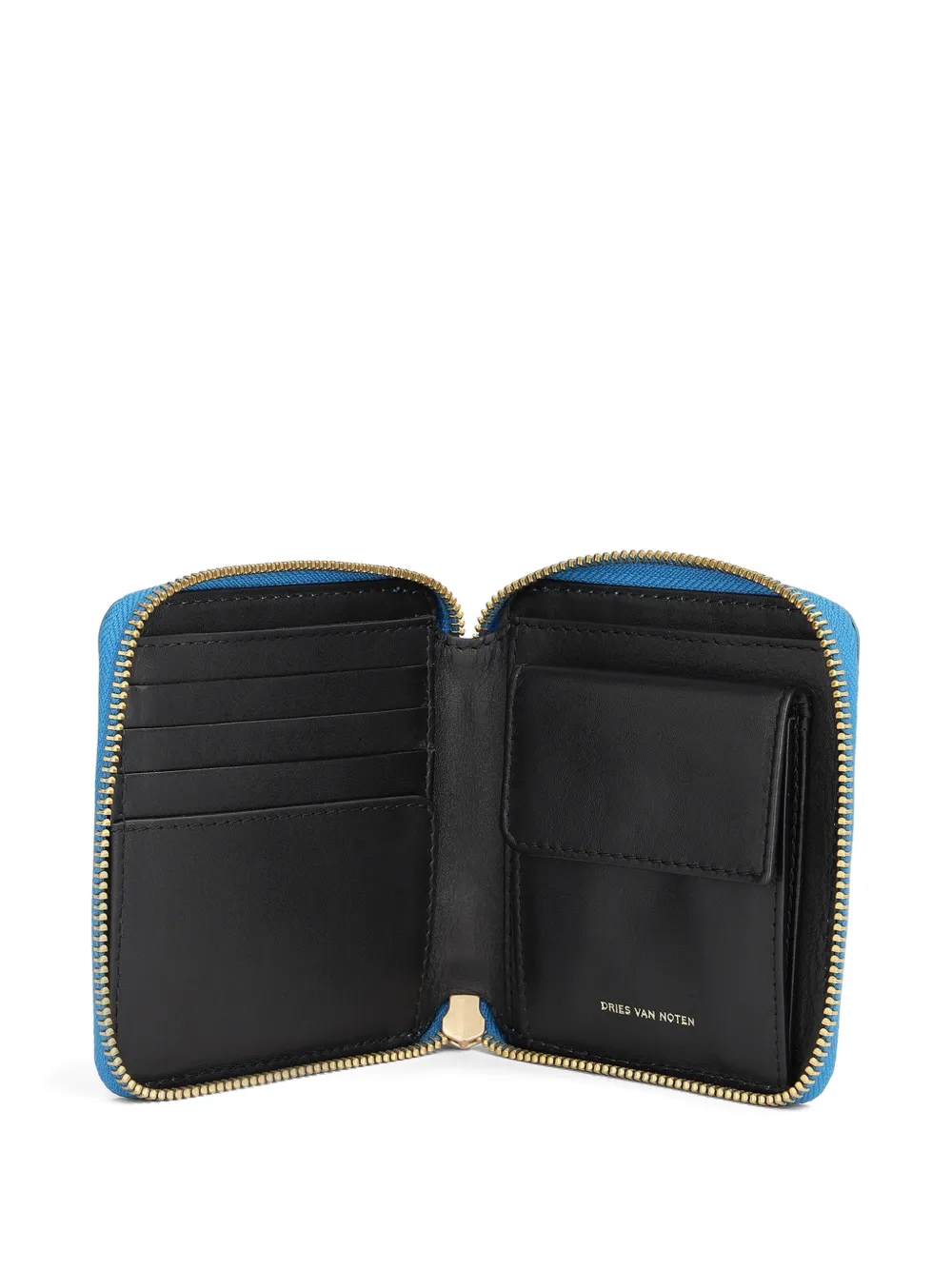 DRIES VAN NOTEN Leather Wallet | Blue | FARFETCH PT