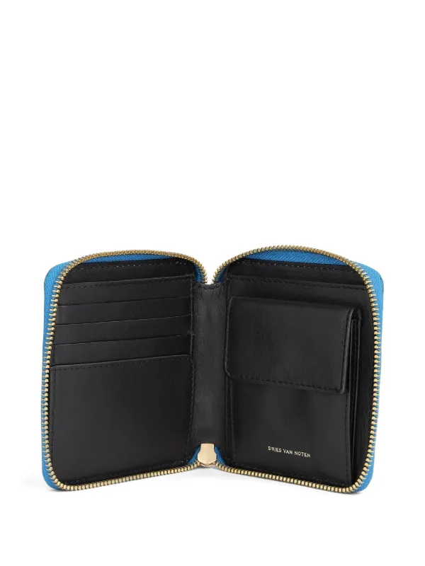 DRIES VAN NOTEN Leather Wallet | Blue | FARFETCH GE