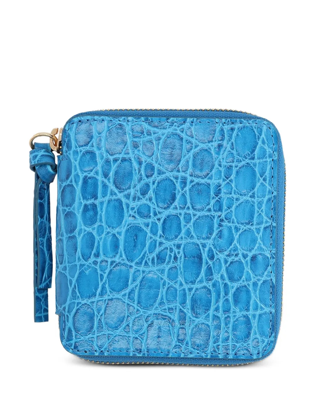 Dries Van Noten Leather Wallet In Blue