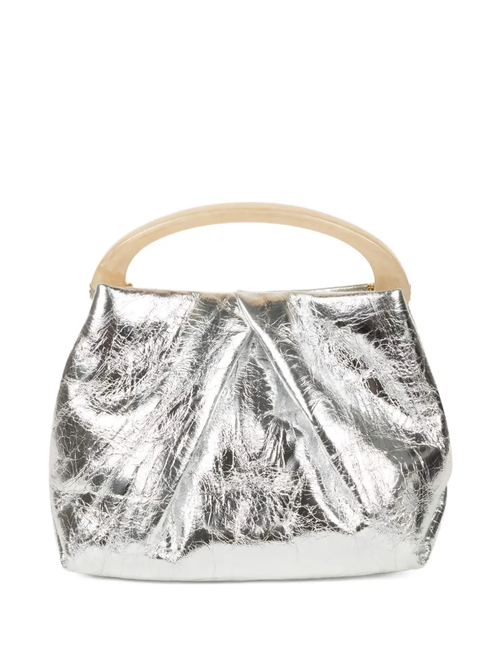 DRIES VAN NOTEN Borsa tote piccola in pelle - Argento