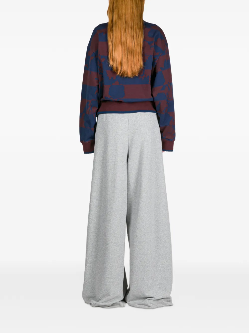 DRIES VAN NOTEN Printed Zipped Sweatshirt | Blue | FARFETCH RO