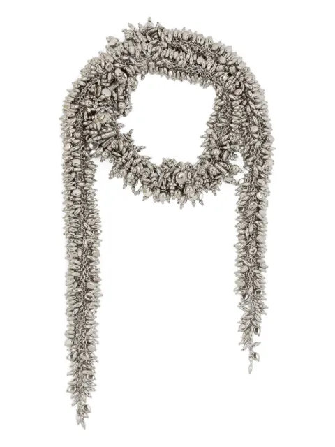 DRIES VAN NOTEN beaded scarf necklace
