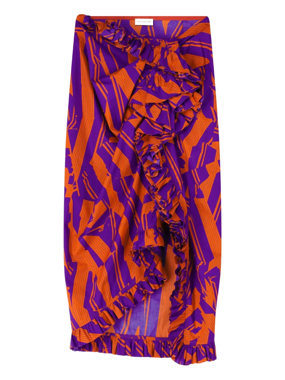 DRIES VAN NOTEN Gonna con ruches - Viola