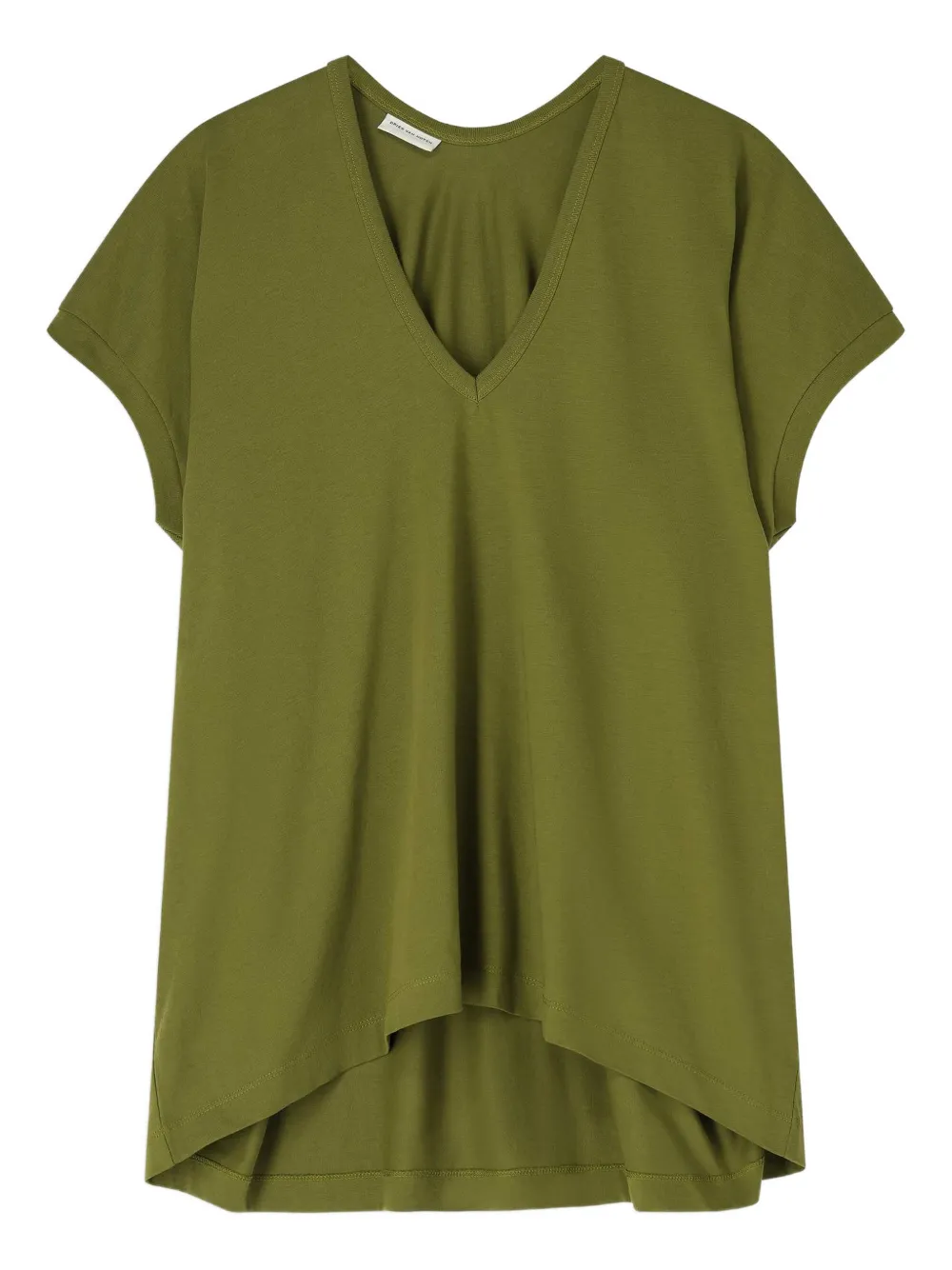 DRIES VAN NOTEN T-shirt con scollo a V - Verde