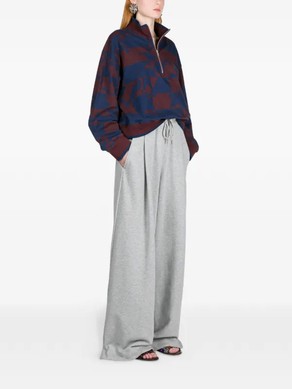 DRIES VAN NOTEN Loose Drawstring Trousers | Grey | FARFETCH