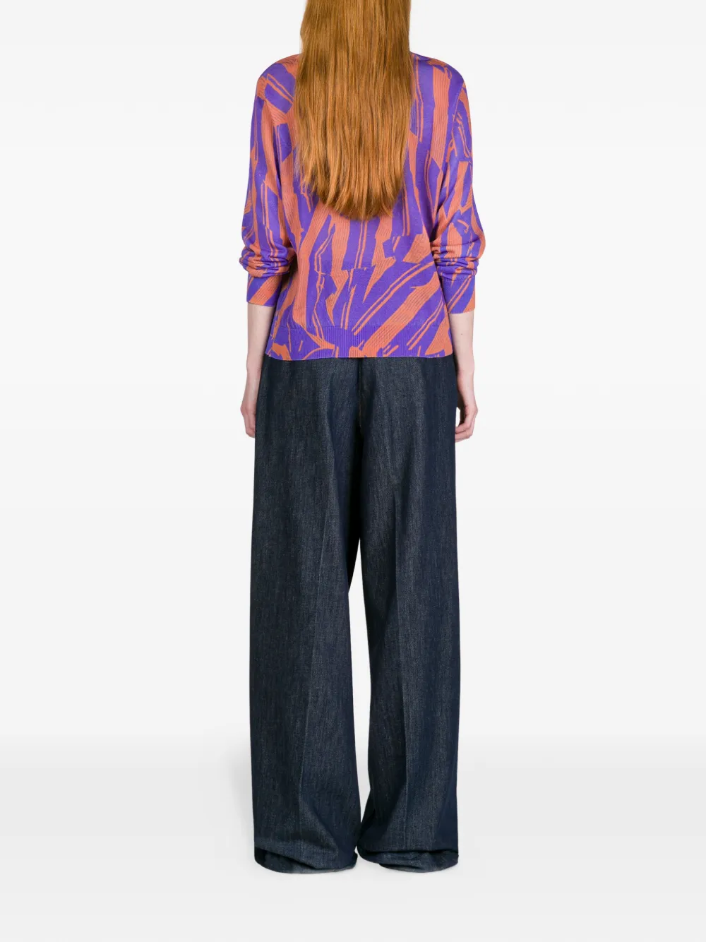 DRIES VAN NOTEN Denim jeans met ceintuur Blauw