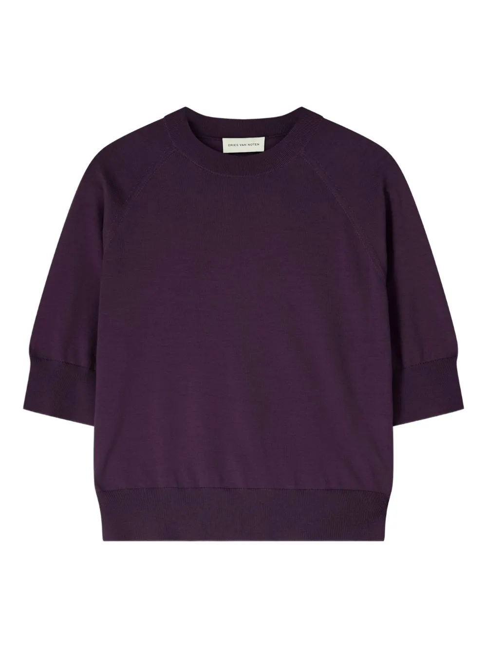 DRIES VAN NOTEN Maglione a maniche corte - Viola