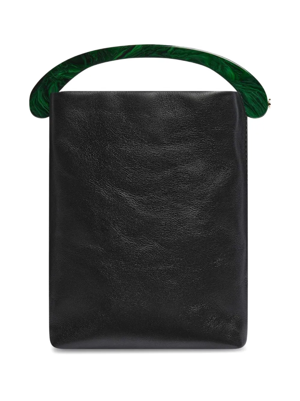 DRIES VAN NOTEN Kleine leren shopper Zwart
