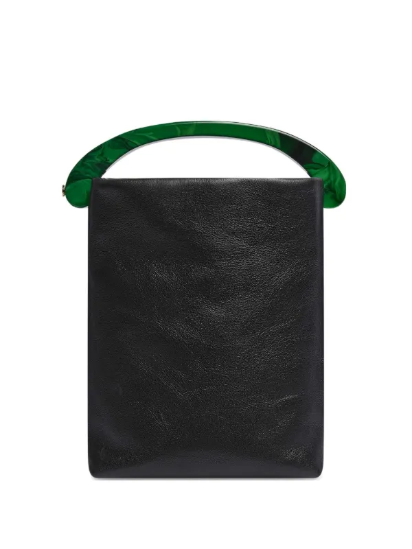 Dries Van Noten Micro Leather Bag in Black