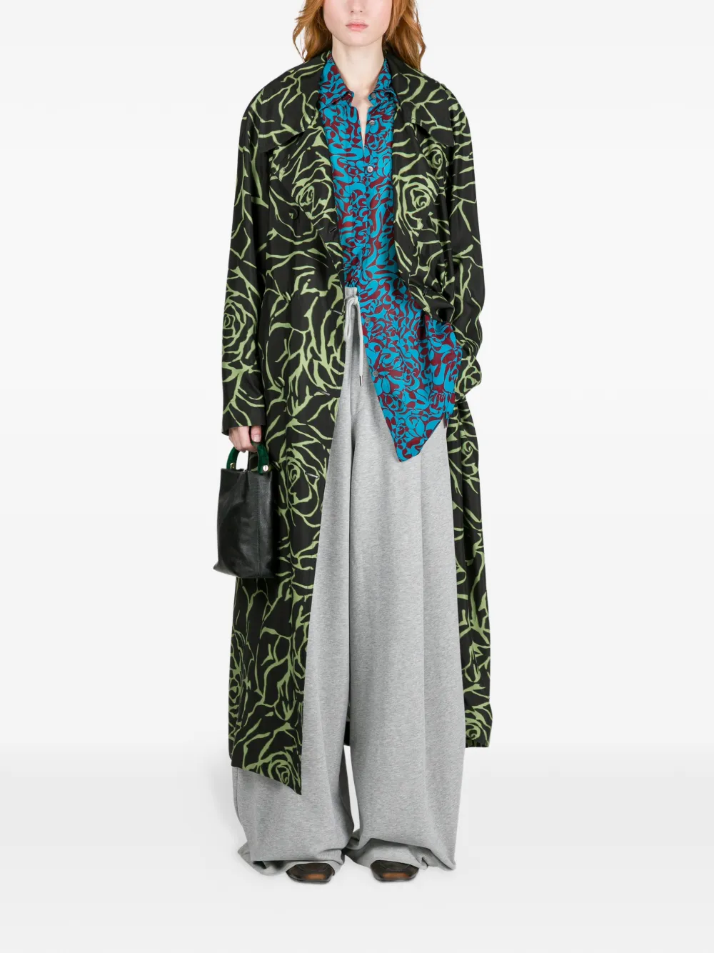 DRIES VAN NOTEN Kleine leren shopper Zwart