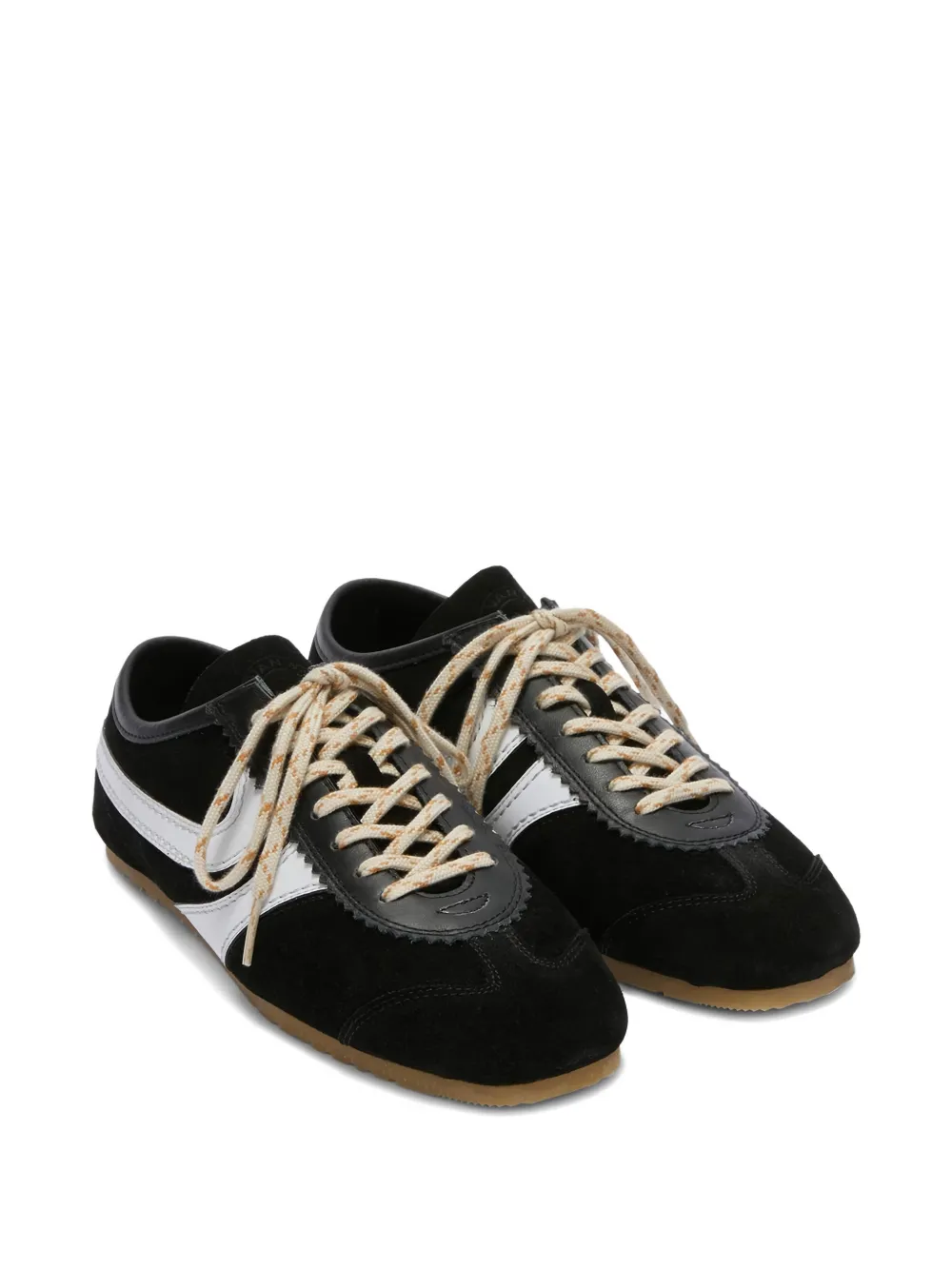 DRIES VAN NOTEN Sneakers met suède streep Zwart