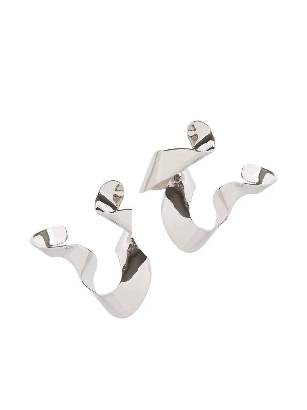 DRIES VAN NOTEN Orecchini Twisted - Argento