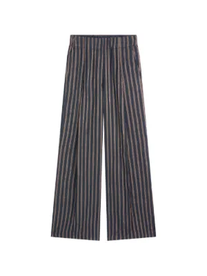 DRIES VAN NOTEN Striped Trousers | Brown | FARFETCH KW