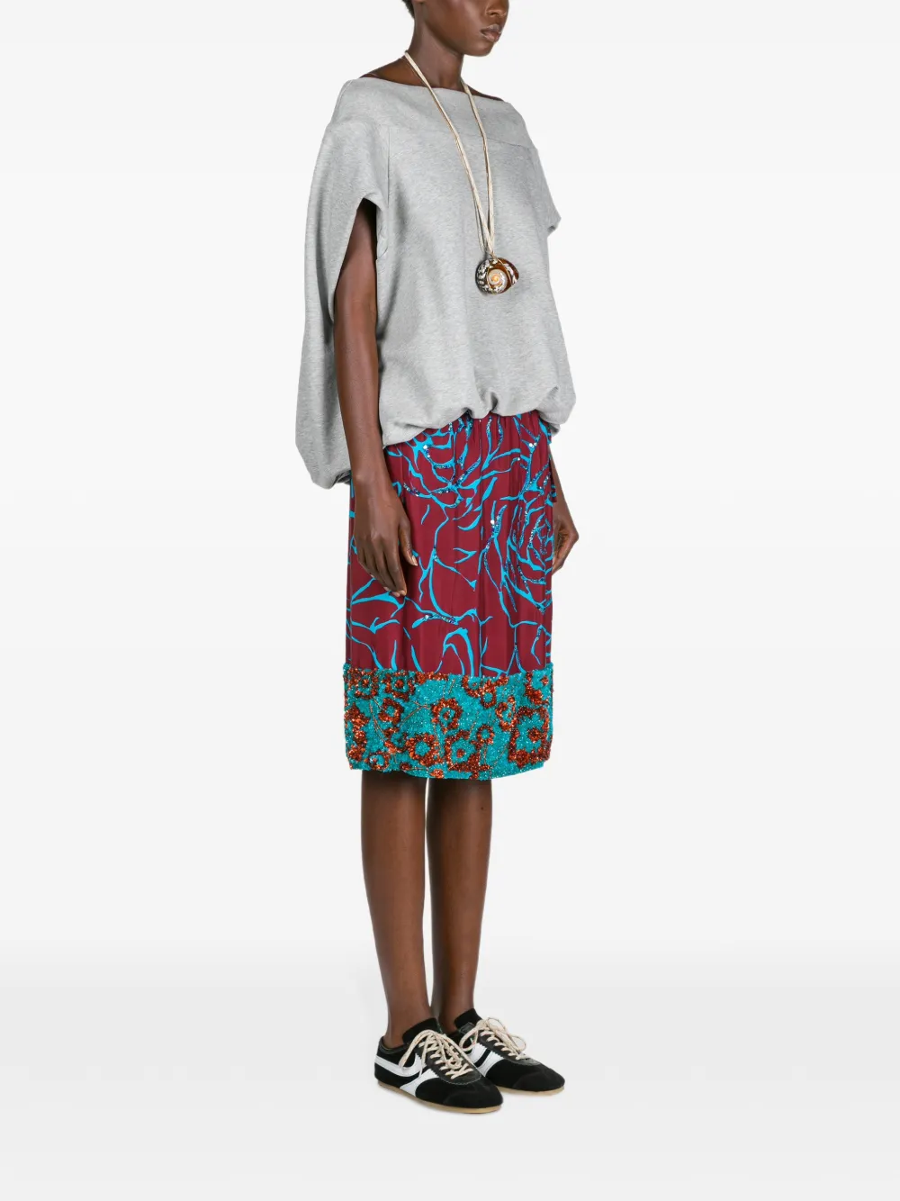  Dries Van Noten Cocoon T-shirt - Grey 