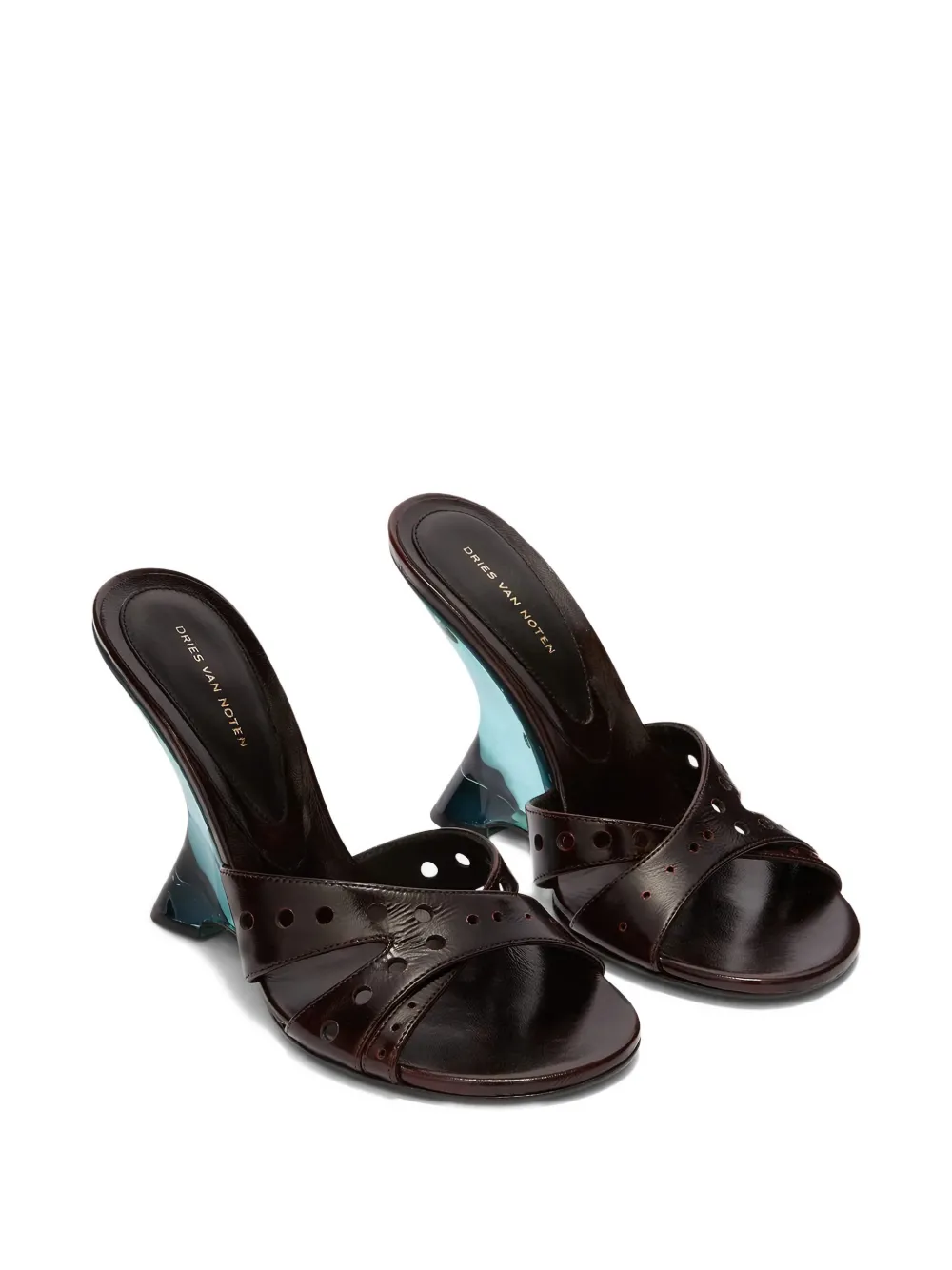 DRIES VAN NOTEN Leren sandalen Bruin