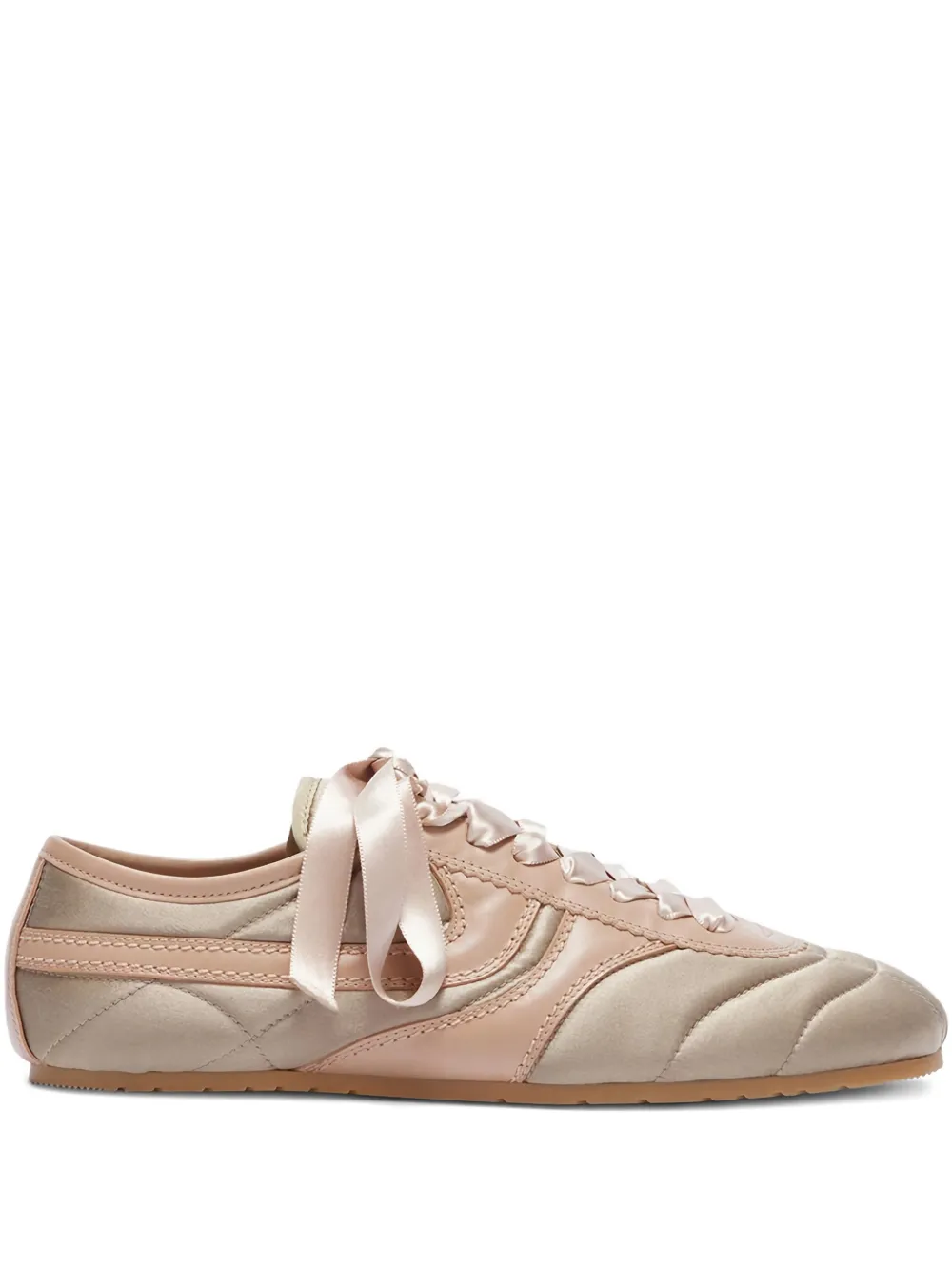 DRIES VAN NOTEN Sneakers trapuntate in raso - Toni neutri