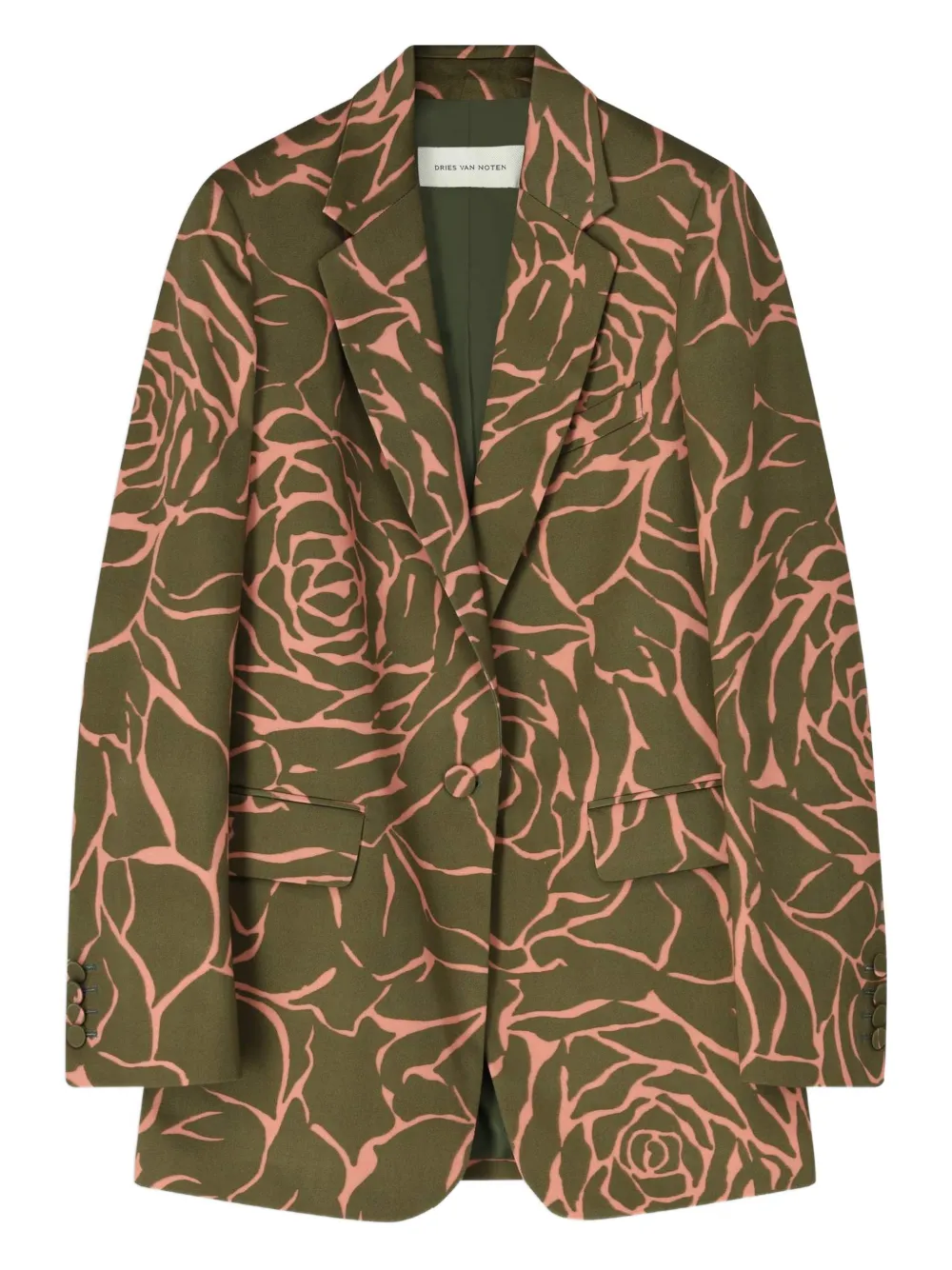 DRIES VAN NOTEN Blazer a fiori - Verde