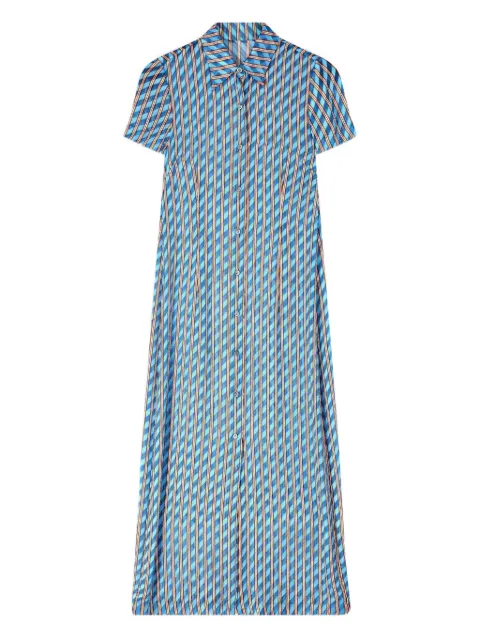 DRIES VAN NOTEN devoré shirt midi dress