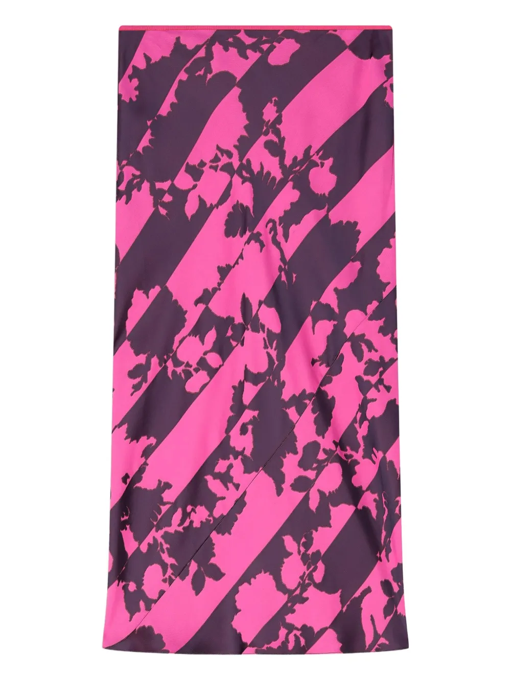 DRIES VAN NOTEN Gonna midi con stampa - Rosa