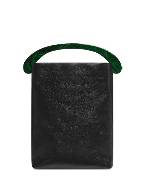 Dries Van Noten Micro Leather Bag in Black