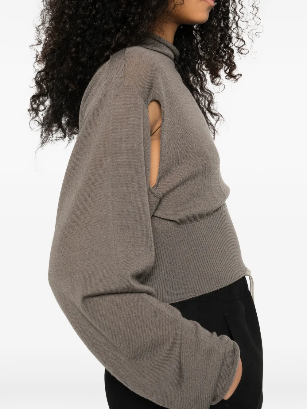 Con high-neck top