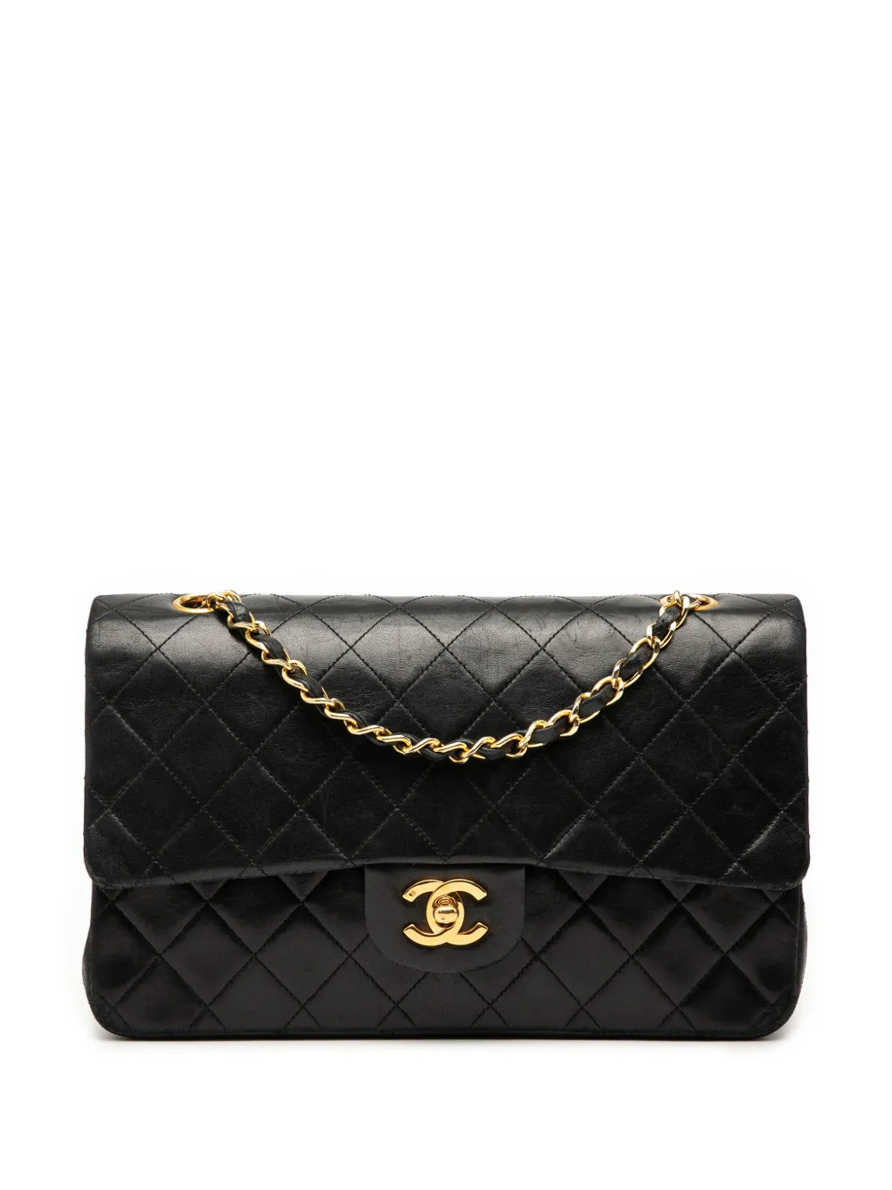 CHANEL Pre-Owned 1989-1991 Medium Classic Lambskin Double Flap shoulder bag - Nero