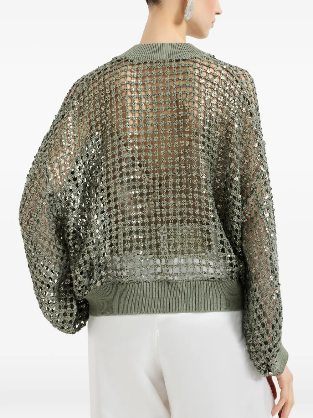 Brunello Cucinelli Vest met lange mouwen Groen