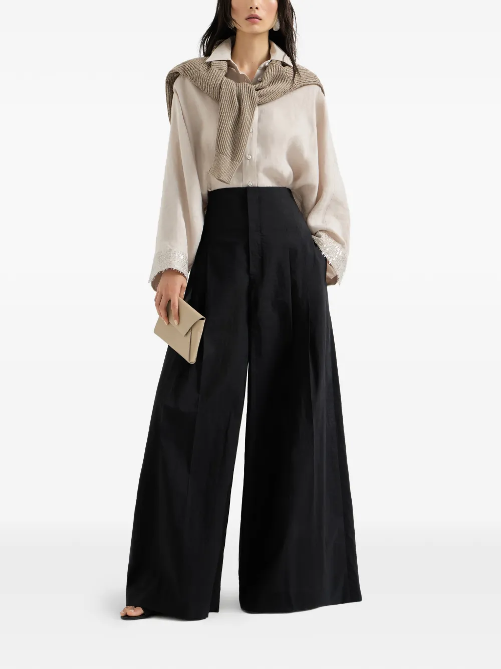  Brunello Cucinelli Linen Shirt - Neutrals 