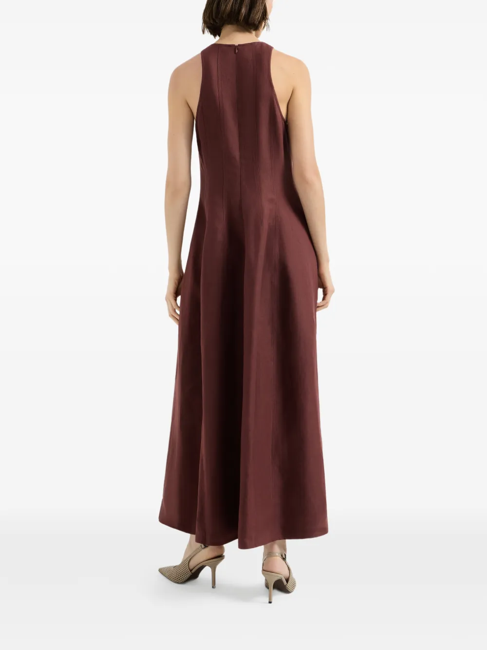 Fluid Twill Midi Dress