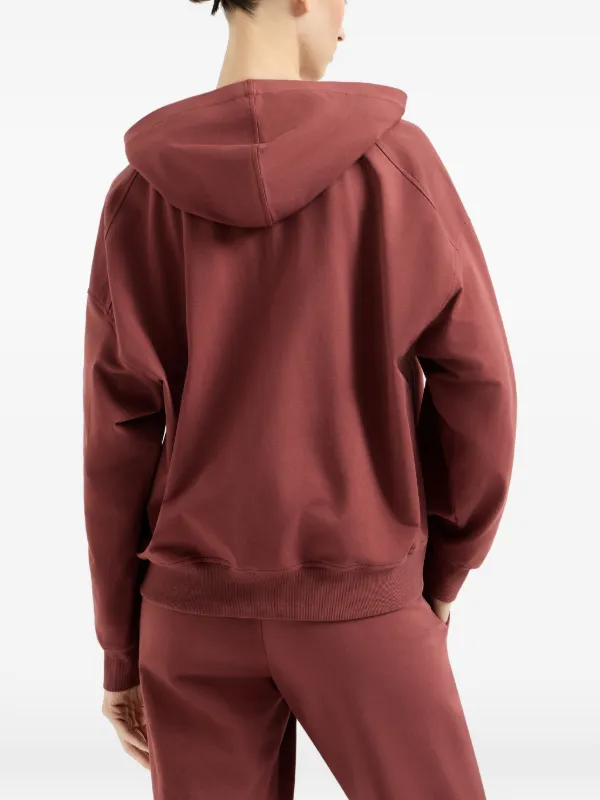 Brunello Cucinelli Zip Hooded Jacket | Red | FARFETCH CA