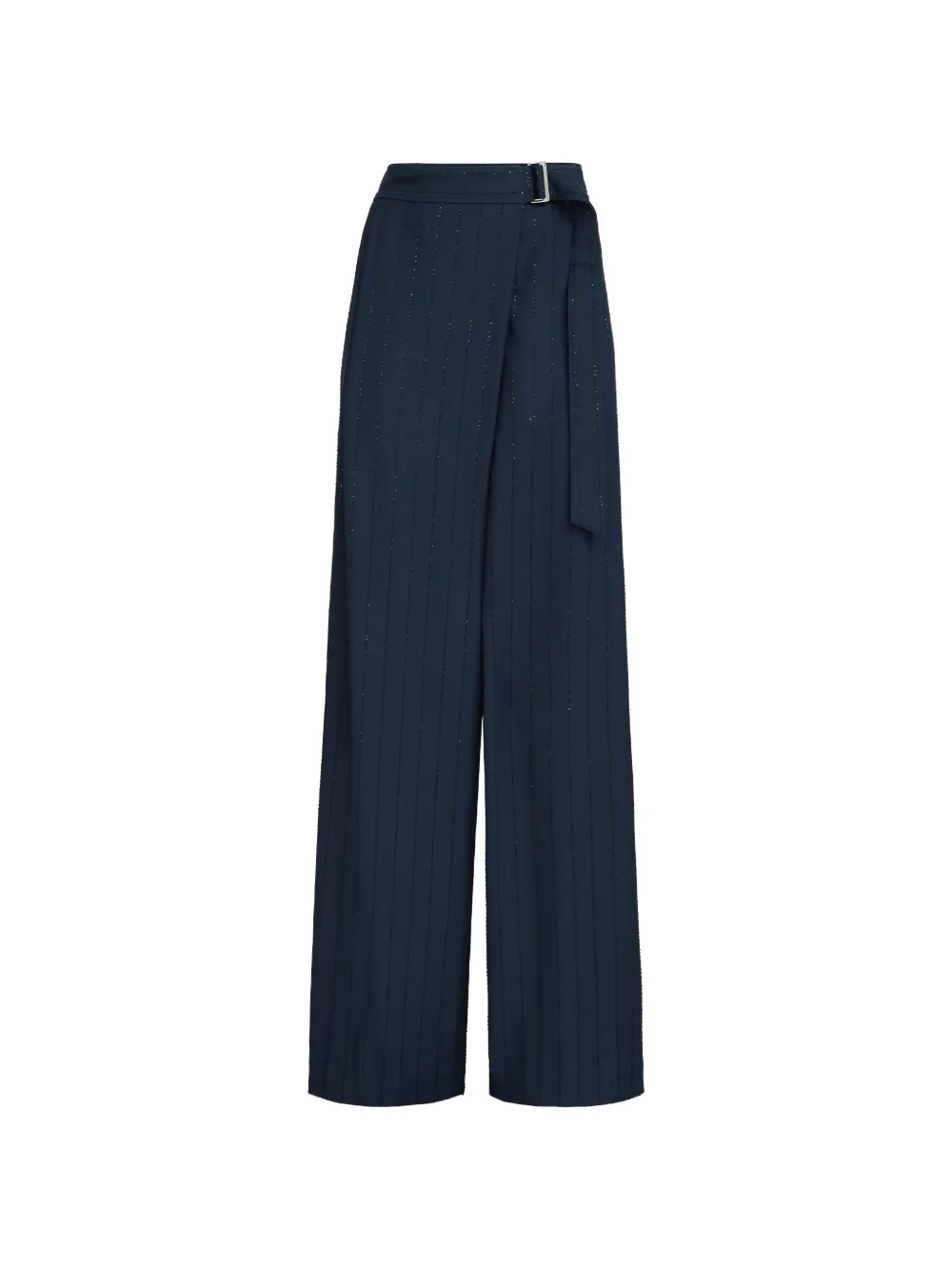 Brunello Cucinelli Pantaloni sartoriali con paillettes - Blu