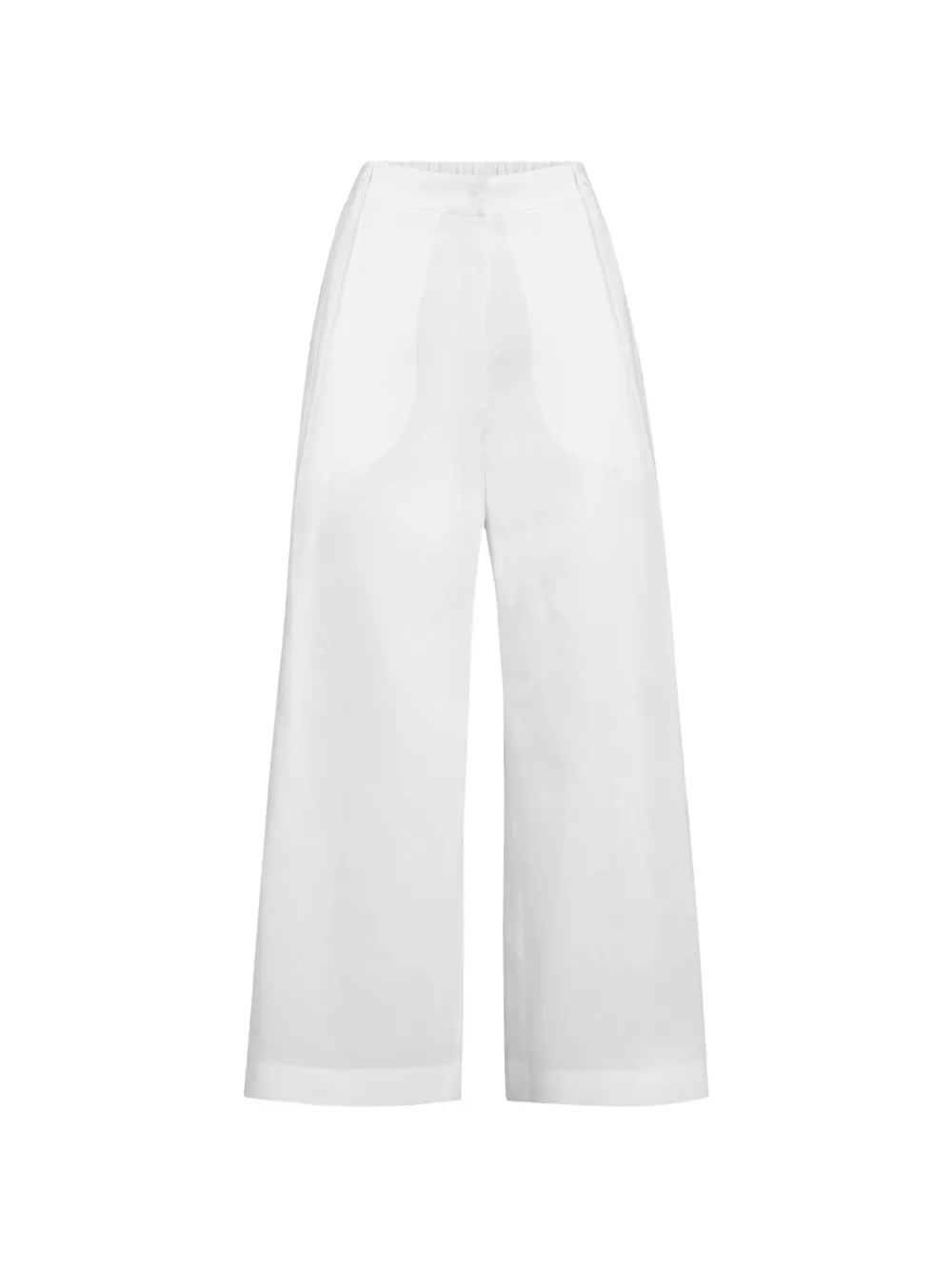 Brunello Cucinelli Pantaloni a palazzo con pieghe - Bianco