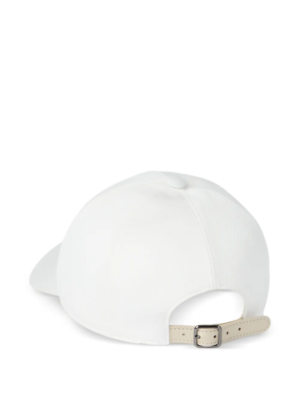  Brunello Cucinelli Gorra Con Aplique Monili - Blanco 