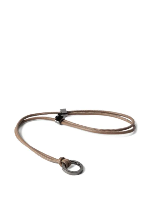 Brunello Cucinelli monili-detail leather glasses cord