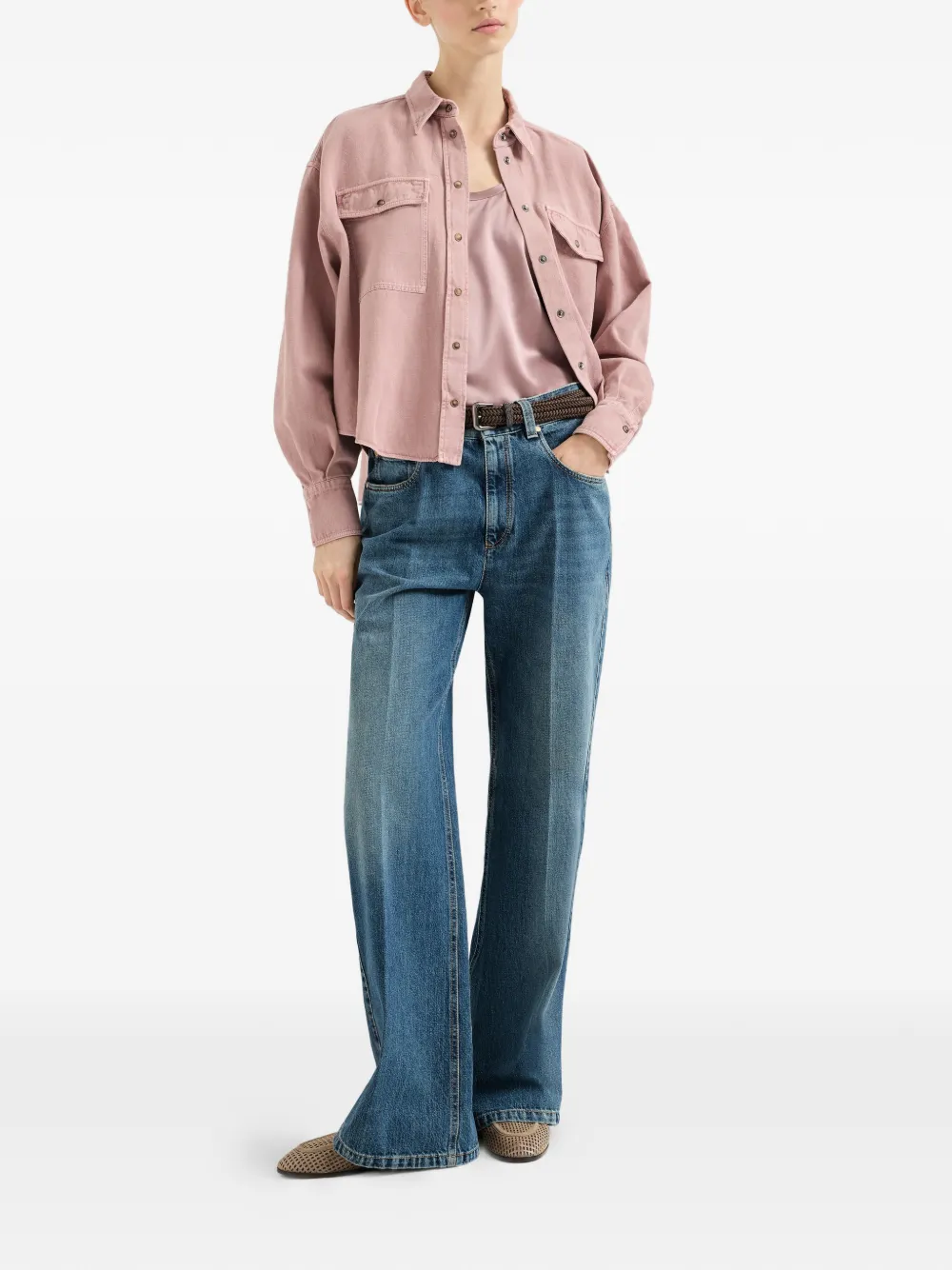  Brunello Cucinelli Jeans Con Design A Cinque Tasche - Blu 