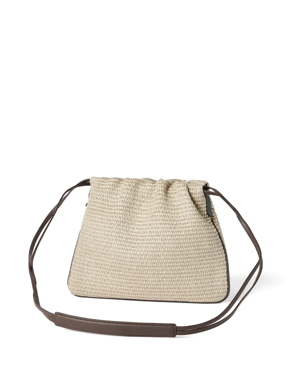 Brunello Cucinelli BC Duo cross body tas Beige